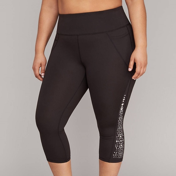 lane bryant white leggings